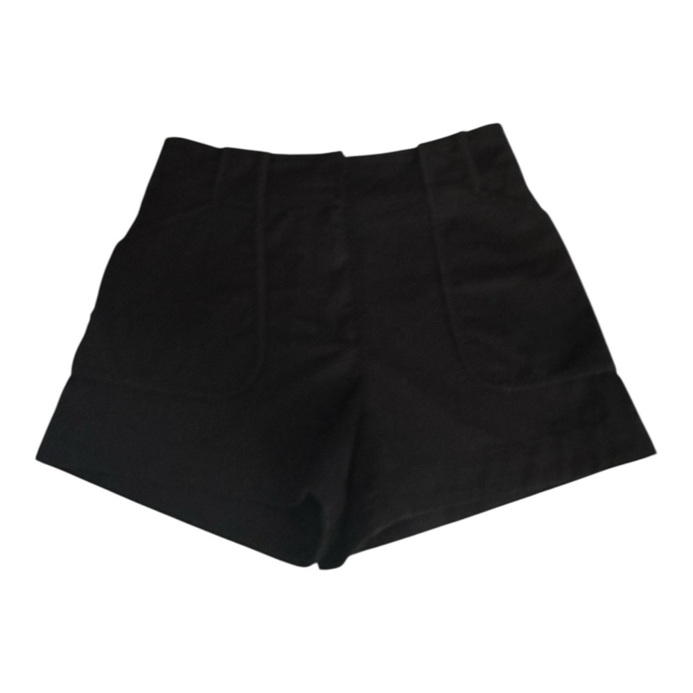 Derek Lam 10 Crosby Womens Cotton Blend Pocket Zip Front Shorts Black Size‎ M